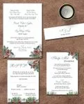Christmas Pineapple Design Simple Flat 5x7 Wedding Invitation