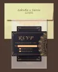 Indian Golden Mandala Acrylic Wedding Invitation