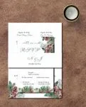 Christmas Pineapple Design Simple Flat 5x7 Wedding Invitation