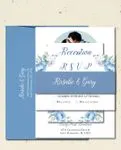 Winter Design Photo Simple Flat 5x7 Wedding Invitation