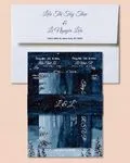 Winter Forest Simple Flat 5x7 Wedding Invitation