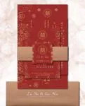 Radiating Gold Flowers Simple Flat 5x7 Wedding Invitation