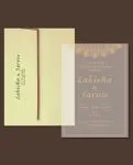 Indian Golden Mandala Acrylic Wedding Invitation