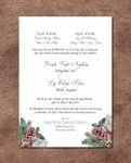 Christmas Pineapple Design Simple Flat 5x7 Wedding Invitation