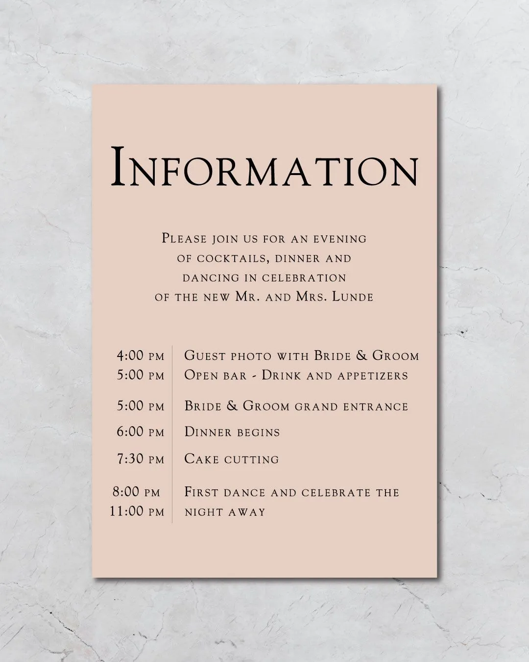 Simplicity And Elegance Foil Wedding Invitation