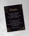Golden Floral Design Foil Wedding Invitation