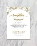 Gold Lettering Acrylic Wedding Invitation