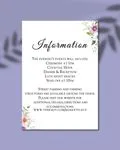 Flowers Pastel Colors Acrylic Wedding Invitation