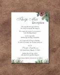 Christmas Pineapple Design Simple Flat 5x7 Wedding Invitation