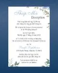 Floral Winter Simple Flat 5x7 Wedding Invitation