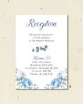 Winter Design Photo Simple Flat 5x7 Wedding Invitation