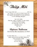Christmas Brown Branches Simple Flat 5x7 Wedding Invitation