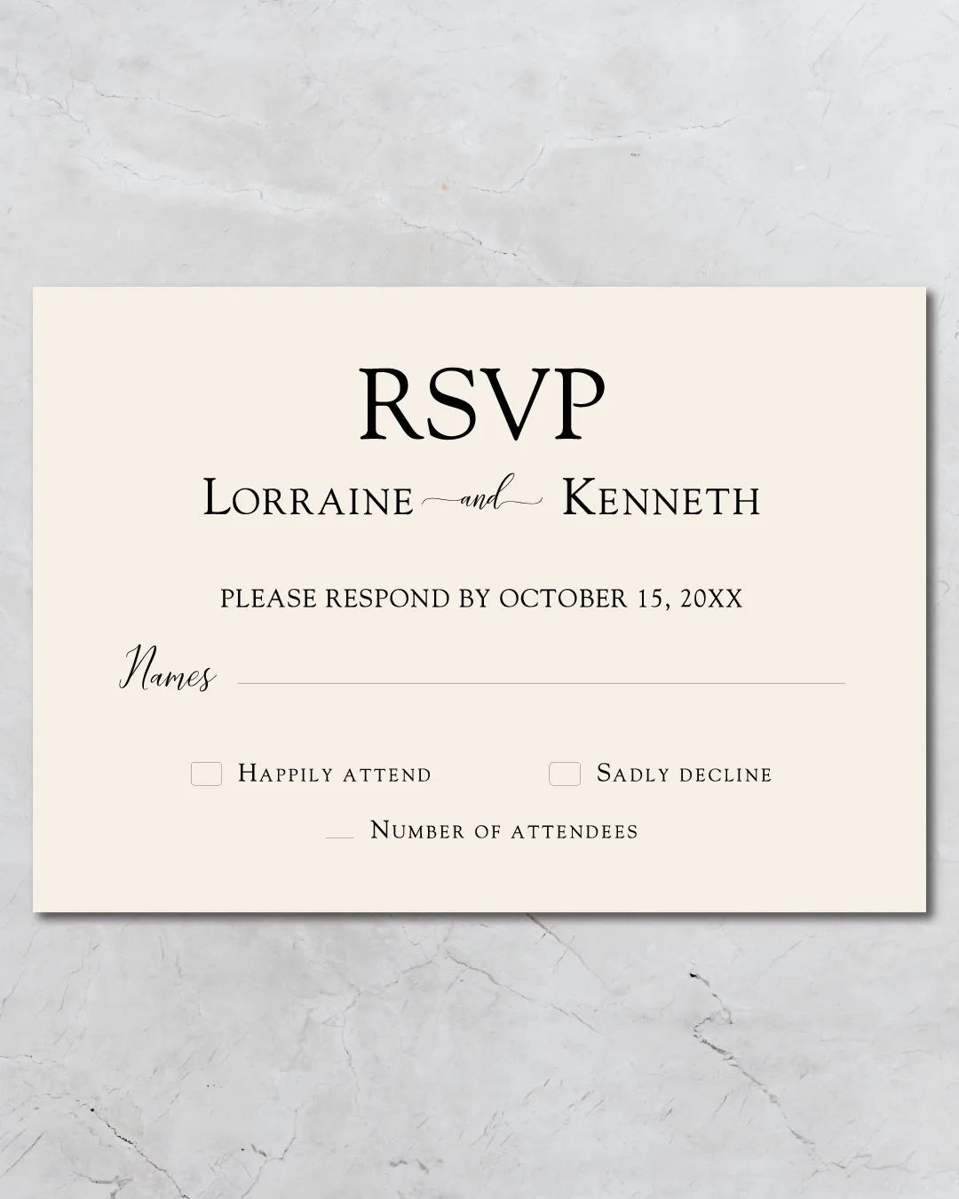 Simplicity And Elegance Foil Wedding Invitation