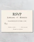 Simplicity And Elegance Foil Wedding Invitation