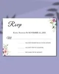 Flowers Pastel Colors Acrylic Wedding Invitation