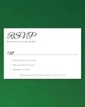Green Watercolor Simple Flat 5x7 Wedding Invitation