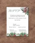 Christmas Pineapple Design Simple Flat 5x7 Wedding Invitation