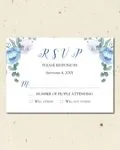 Winter Design Photo Simple Flat 5x7 Wedding Invitation