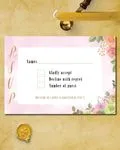 Multicolored Rose Bouquet Simple Flat 5x7 Wedding Invitation