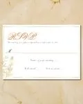 Golden Leaves Simple Flat 5x7 Wedding Invitation