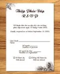Christmas Brown Branches Simple Flat 5x7 Wedding Invitation