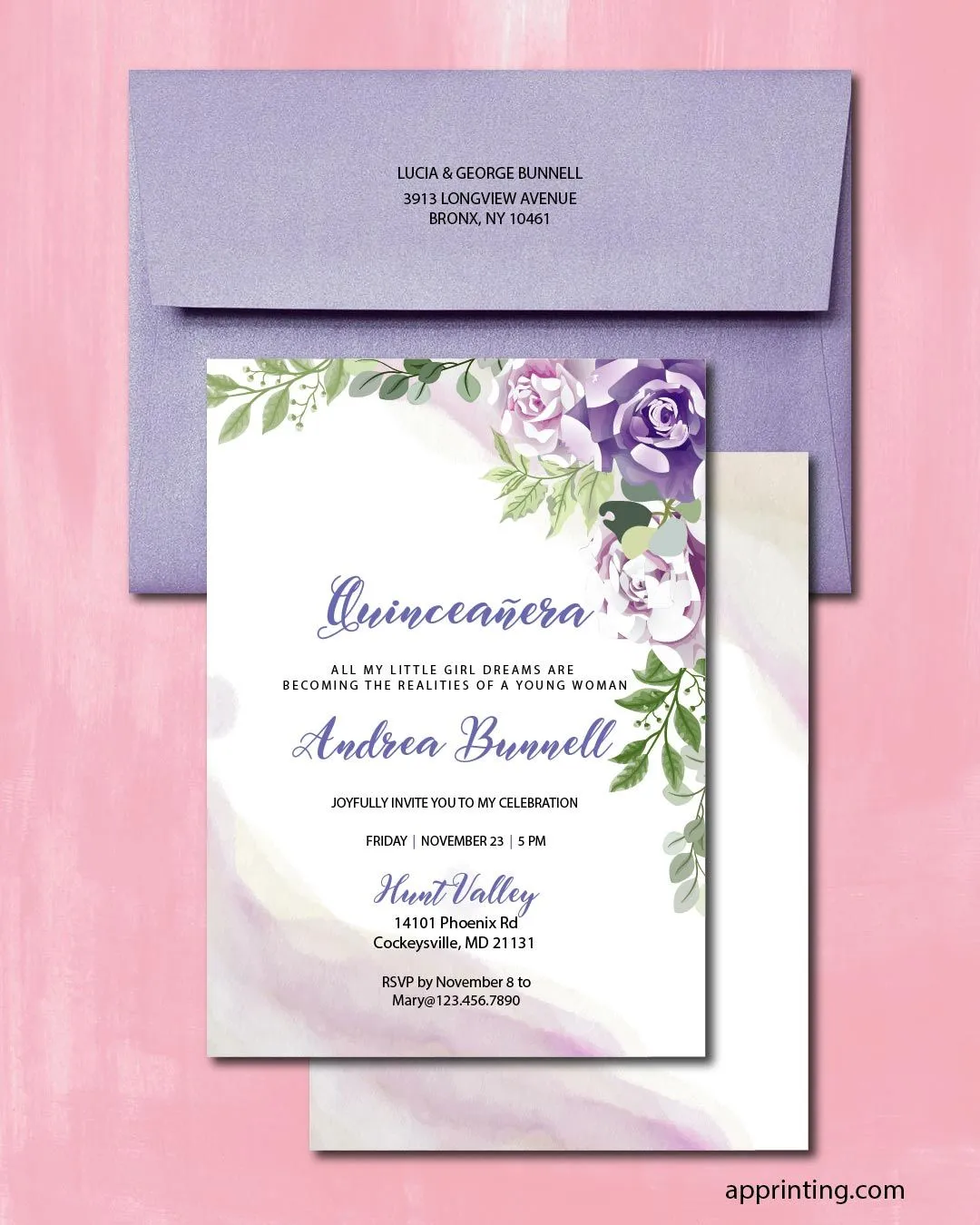 Quinceanera Lavender Elegance 2