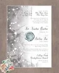 Constellations Design Vellum Wrapped Vietnamese & English Wedding Invitation