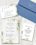 Branches ArrangementAcrylic Wedding Invitation