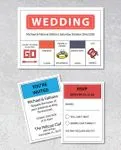 Creative Wedding Simple Flat 5x7 Unique Style Wedding Invitations 2