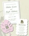 Green Serenity Unique Style Wedding Invitations 1