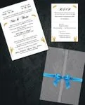 Wheat Leaves Vellum Wrapped Vietnamese & English Wedding Invitation
