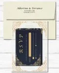 Indian Frame And Corners Acrylic Wedding Invitation