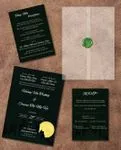 Moon in the City Vellum Wrapped Vietnamese & English Wedding Invitation