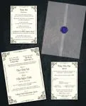 Formal Vellum Wrapped Vietnamese & English Wedding Invitation