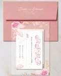 Invitation Bright PinkAcrylic Wedding Invitation