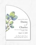 Elegant Botanical Unique Style Wedding Invitations 2