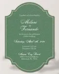 Curved Elegance Unique Style Wedding Invitations 2