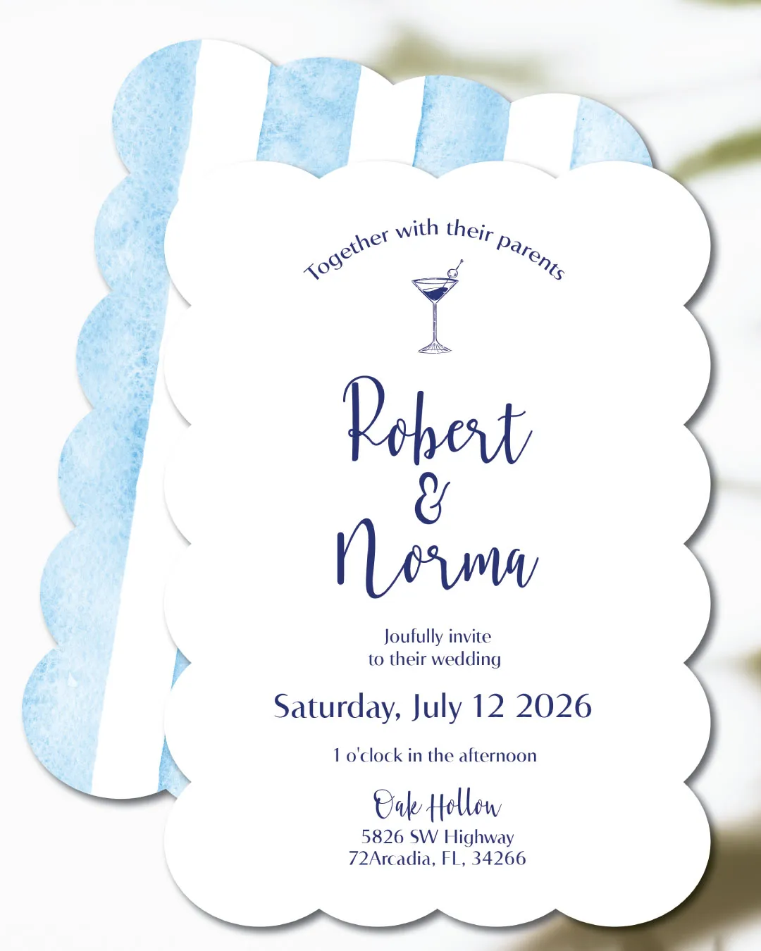 Classic Curves Unique Style Wedding Invitations 2