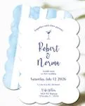 Classic Curves Unique Style Wedding Invitations 2