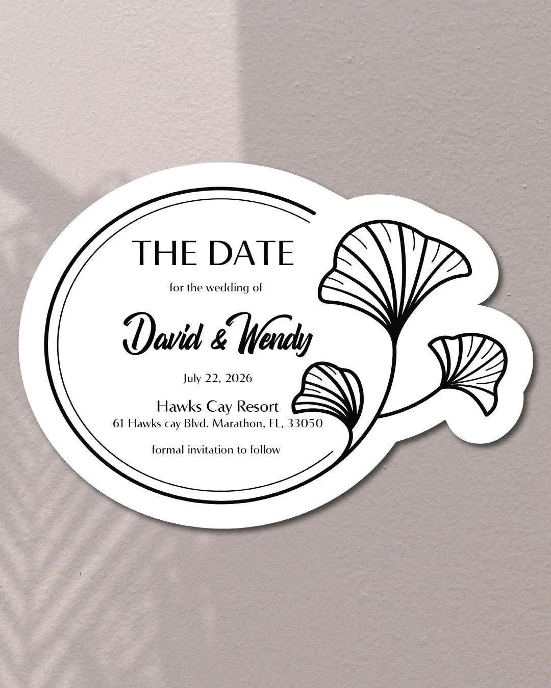 Floral Harmony Unique Style Wedding Invitations 2