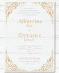 Indian Frame And Corners Acrylic Wedding Invitation