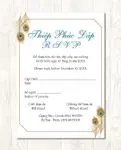 Indian Peacock Feathers Acrylic Wedding Invitation