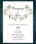 Roses Mary Simple Flat 5x7 Wedding Invitation