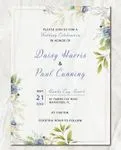 Branches ArrangementAcrylic Wedding Invitation