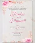 Invitation Bright PinkAcrylic Wedding Invitation
