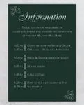 Leaves Frame Foil Wedding Invitation