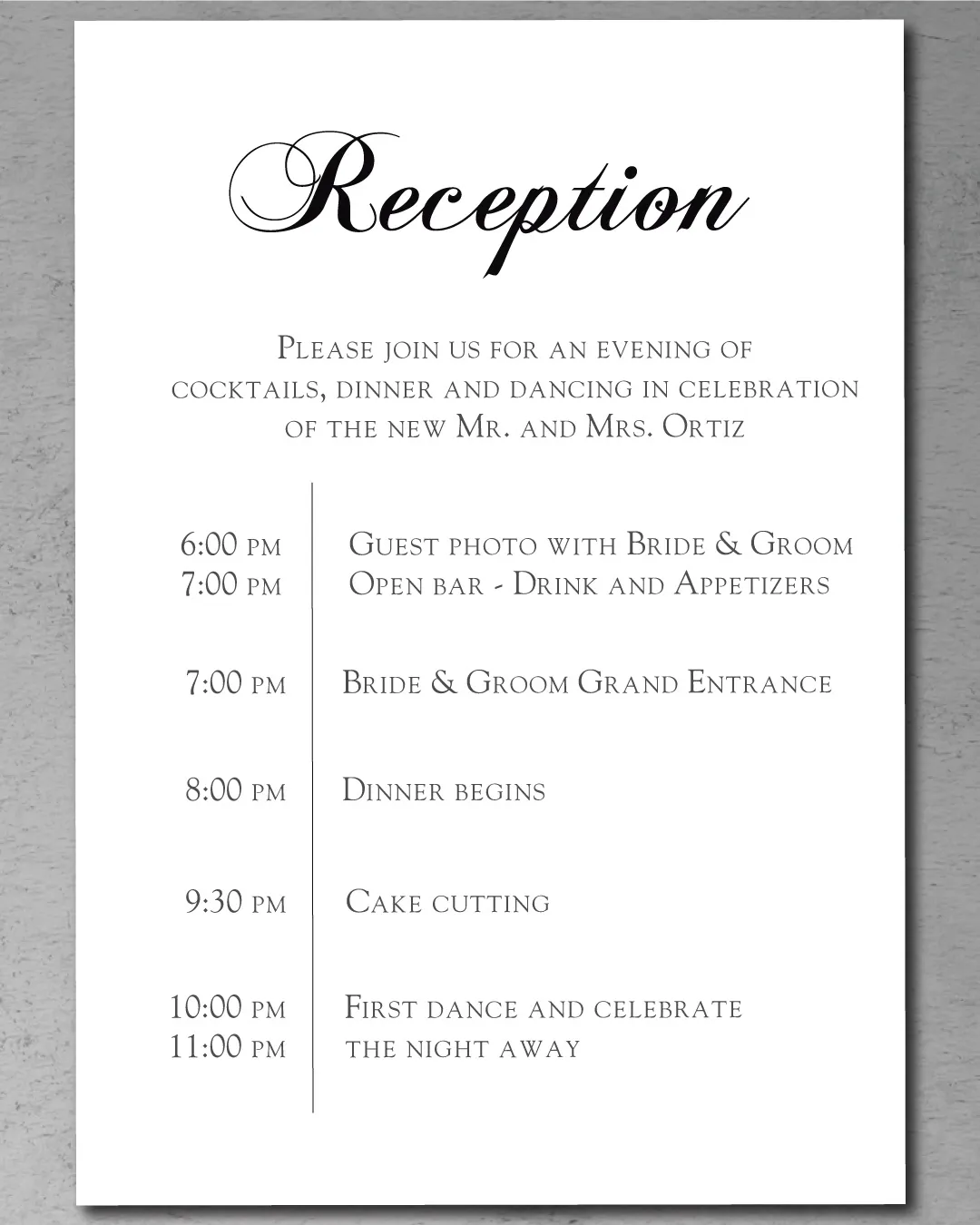 Red Rings Foil Wedding Invitation