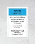 Creative Wedding Simple Flat 5x7 Unique Style Wedding Invitations 4