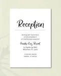 Curved Romance Wedding Unique Style Wedding Invitations 3