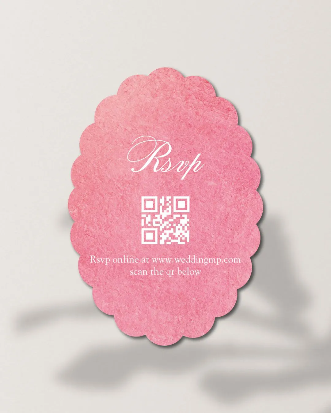 Curved Elegance Unique Style Wedding Invitations 3